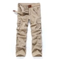thumbnail image 3 of Mens Work Pants Cargo Mens Fashion Casual Cotton Multi-pocket Outdoors Work Trouser Cargo Long Pants, 3 of 9