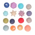 thumbnail image 2 of Baby Blocking Balls, 16PCS Enlighten Intelligence Grip Training Toddler Sensory Balls Handcraft Color Perception  For Early Learning For Infant, 2 of 8