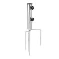 thumbnail image 1 of Umbrellas Ground Plug, Steel Sturdy Construction 4 Prong Parasol Spike Holder  For Garden, 1 of 8