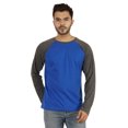 thumbnail image 1 of Inkmeso Men's Regular Fit Round Neck Shirt Solid Raglan Long Sleeve T-Shirts, 1 of 7