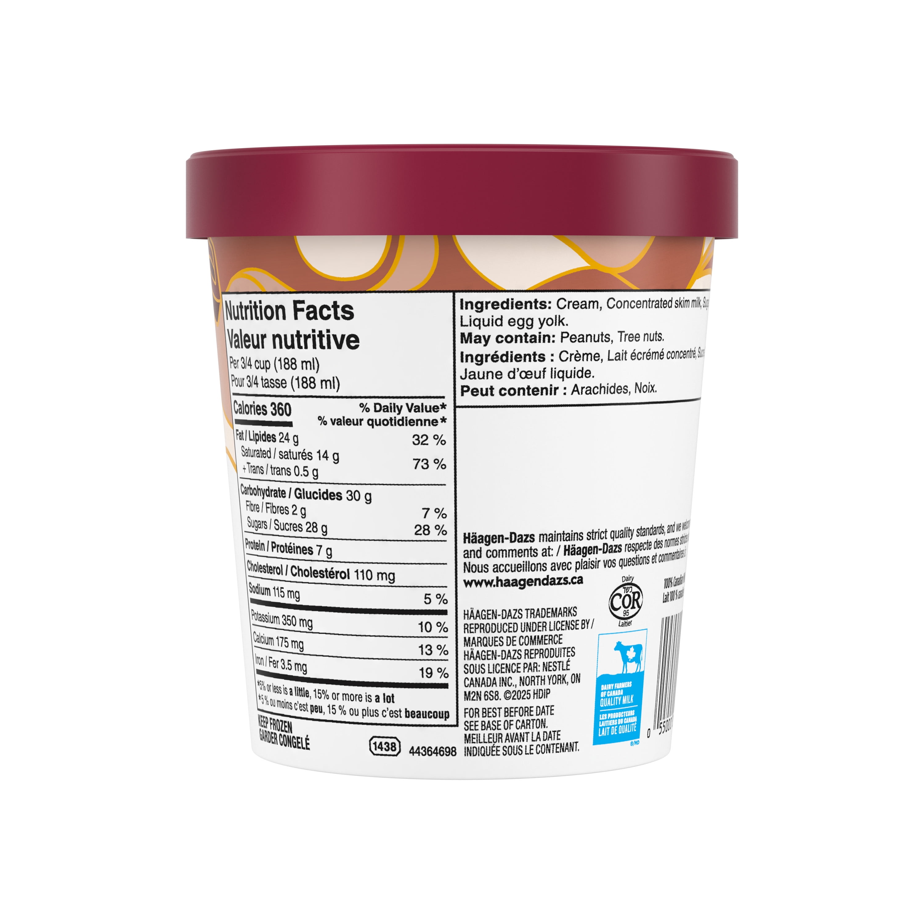 HAAGEN-DAZS Crème Glacée Md Chocolat 450 ml