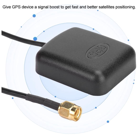 FAGINEY Car Accessory,3meters/9.8ft Car GPS Antenna SMA Connector Aerial Cable Magnetic Base DVD Navigation Signal