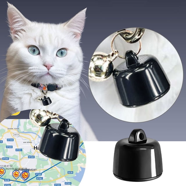Mini Pet Locator For Cats Compatible With & Android Worldwide Location Tracking No Monthly Fees Suitable For Any Collar