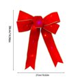 thumbnail image 2 of Christmas Tree Decorations Large Led Christmas Wreath Bows Led Christmas Wreath Bows Red Velvet Bows with Led Lights Christmas Tree Decoration Bows Front Door Happy Year Christmas Christmas, 2 of 6