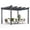 Grey, variant on Costway 10x12ft Outdoor Aluminum Retractable Pergola Canopy Shelter Grape Trellis Gray