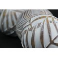 thumbnail image 3 of Whitewashed Tropical Leaf Wood Look Decor Balls Set of 4, 3 of 3