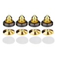 thumbnail image 2 of 4PCS Speakers Spikes Mount Pads Shoes for Audio Turntable Speaker Alloy Gold, 2 of 8