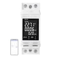 thumbnail image 1 of TFixol WiFi-Enabled Smart Circuit Breaker with LCD Display - Remote Monitoring of Voltage, Current, Power, Energy, Frequency & Power Factor - DIN Rail Mount - 85-265V 63A - Mobile App Control (1036-W, 1 of 6
