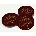 thumbnail image 3 of Inkdotpot Real Gold Foil Let Love Sparkle Wedding Tags Favor Hang Paper Tags 50 Pieces, 3 of 6