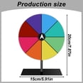 thumbnail image 3 of Qixi Roue de Prix Prix avec Support / Roue de Roulette Rotative Modifiable / Roue de Table / Roue de Fortune Vide pour Accessoires de Jeu de Carnaval des Fêtes Rouge Liquidation!, 3 of 7