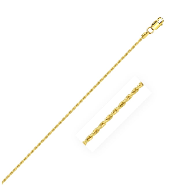 Chaîne Corde Pleine en Or Jaune 14k 1,25 mm 18 Po