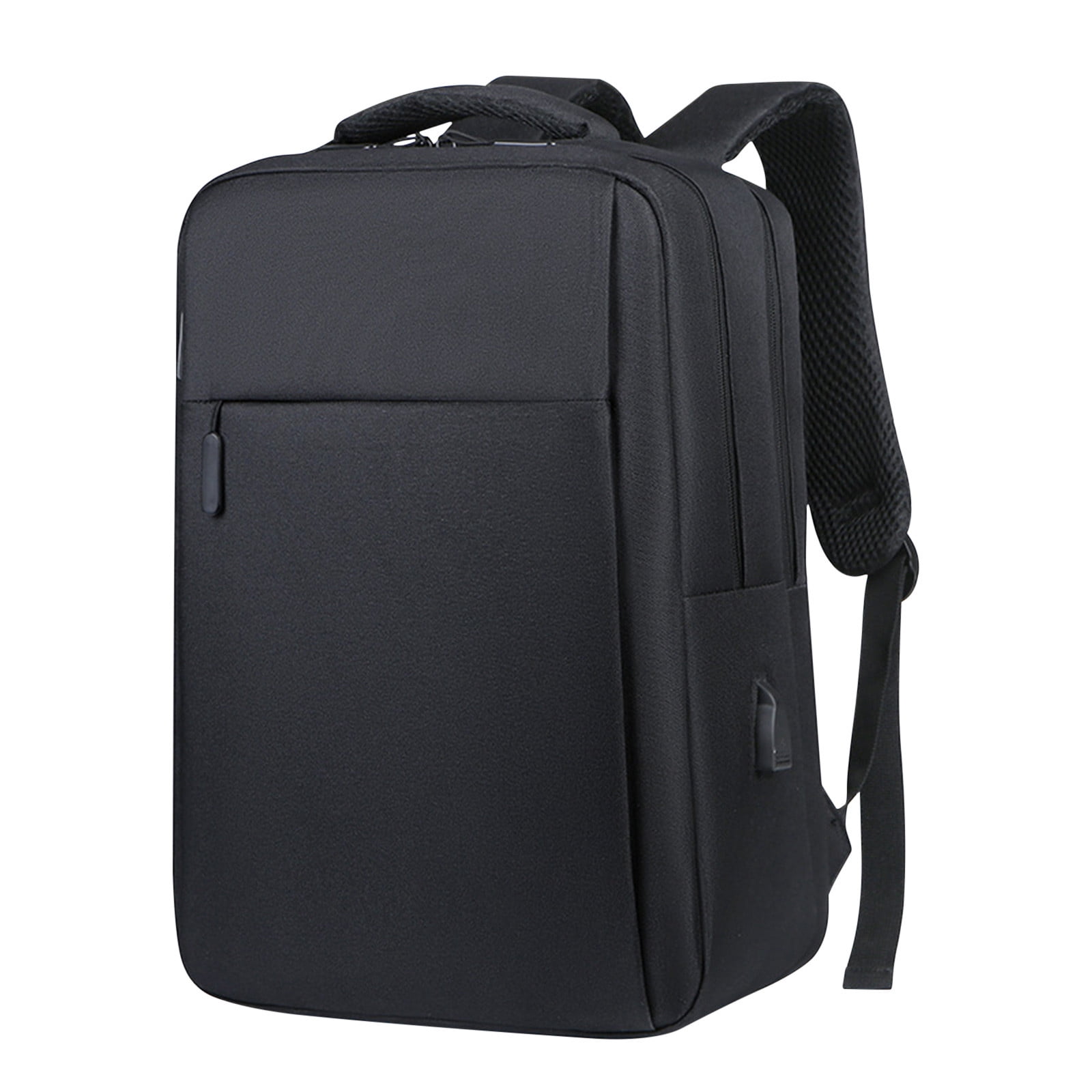 Wzzjkit Shoulder Bag, Double Layer Travel Backpack Student School Bag with Laptop Compartment Business Work Casual Computer Backpack with USB Charging/Headphone Port, Backpack