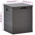 thumbnail image 4 of vidaXL Garden Storage Box 90 L Brown, 4 of 5