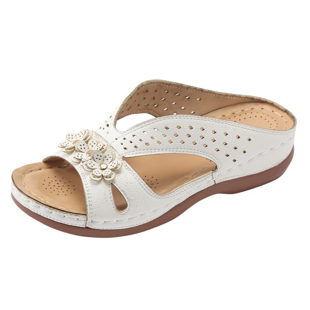 2025 Women's slipper Women's Summer Bedroom Slippers Women Flower Openwork Slippers Outdoor Cow Slippers for Women Beach Slippers Rubber Slippers for Women Dinosaur Slippers for Women