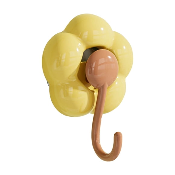 Sunflower Flower Washable Suction Cup Hooks with Powerful Vacuum Adhesion for Versatile Use
