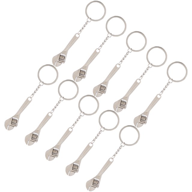 Rdeghly 10 Pcs Clés Porte-Clés Pendentif en Bronze pour Réparation Outils Ornements