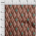 thumbnail image 2 of oneOone Cotton Silk Rust Brown Fabric Ikat Sewing Material Print Fabric By The Yard 42 Inch Wide, 2 of 4