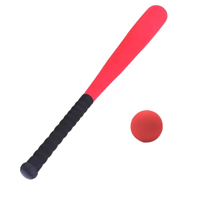 bedienty Soft Baseball Bat For Kids Skill Development Lightweight Foam Bat Practice Hitting Baseball Practice Gift Boys Girls Red 54cm