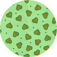 thumbnail image 1 of Ahgly Company Tapis Rond Lavable en Machine Intérieur Vert Jade Transitionnel, 5 Pieds Rond, 1 of 7