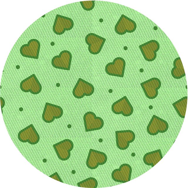 Ahgly Company Tapis Rond Lavable en Machine Intérieur Vert Jade Transitionnel, 5 Pieds Rond