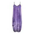 thumbnail image 4 of Robes Maxi Femmes Été Robe de Bretelles Spaghetti Grande Taille Décontracté Plage en Vrac Boho Robe de Soleil avec Poches, 4 of 5