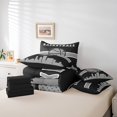 thumbnail image 4 of YST Sports Theme Bedding Set, 7-Piece, Basketball, Twin, Black Grey, Comforter Set, 4 of 4
