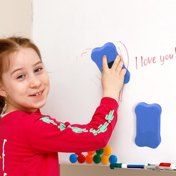 10Pcs Magnetic Whiteboard Eraser, Cagogo Magnetic Whiteboard Eraser, Magnetic EVA Board Eraser forKidsClassroom Office, Rectangular Cloth Blackboard Eraser Whiteboard Cleaner, Dry Erase Board