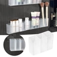 thumbnail image 2 of Wall Mounted Storage Organizer For Home Bathroom Compartment Hanging Shelf With Backing Space Saving Wall Mounted Holder For Makeup Brushes Lipstick, 2 of 8