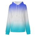 thumbnail image 3 of Timegard Sweatshirts for Women Plus Size Zipper Hoodies Pullover Gradient Color Fall Casual Loose Tops, 3 of 4