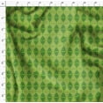 thumbnail image 4 of Soimoi Green Velvet Fabric Triangle Art Geometric Print Sewing Fabric Yard 58 Inch Wide, 4 of 5
