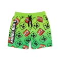 thumbnail image 1 of Minecraft Boys Green Swim Shorts, 1 of 6