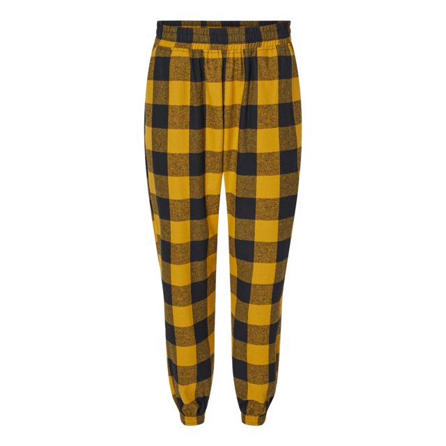 Burnside Jogger en Flanelle pour Hommes, TG, Or-Noir