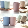 thumbnail image 2 of Upstyle Environmentally Friendly Healthy Wheat Straw, Biodegradable, Bamboo Plastic Cup, Mug, For Water, Coffee, Milk, Juice Color 1, 2 of 7