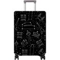 thumbnail image 1 of Travel Luggage Cover Suitcase Protector Fits 18-32 Inch Luggage Wheel Covers Patterned Travel Related Items Flower Luggage Protector Elastic Luggage Anti-scratch Suitcase Cover XL, 1 of 5