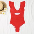 thumbnail image 4 of Birdeem Women Oversized Sports Jumpsuit Surfing Suit Sleeveless Sun Protection Solid Color Swimsuit, 4 of 10