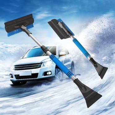 HOARBOEG Ice Scraper Snow Brush, Multifunctional Extendable Snow Brush and Ice Scraper for Car Snow Removal Brush Clearance