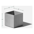 thumbnail image 3 of Veadek Geo Series Cube 5" Planter - 2 Pack Grey, 3 of 7