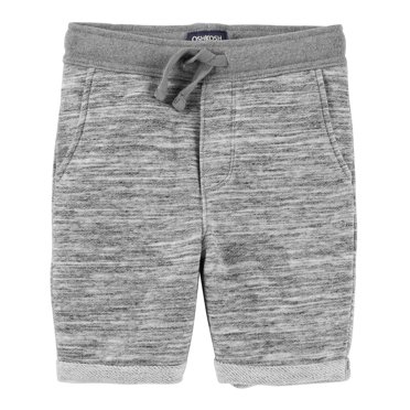 OshKosh B'gosh Boys' Pull-On French Terry Shorts- Grey -Size 7