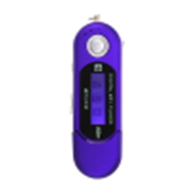 fastboy Mini MP3 Player Support 32G Flash Drive Lightweight LCD Music Player with 3.5mm Audio for Jack One Finger Control for Home Sliver Blue