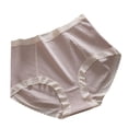 thumbnail image 1 of cfhntfmh Plus Size Panties for Women Soft High Waisted Full Coverage Briefs Breathable Color Block Seamless Underwear, 1 of 1