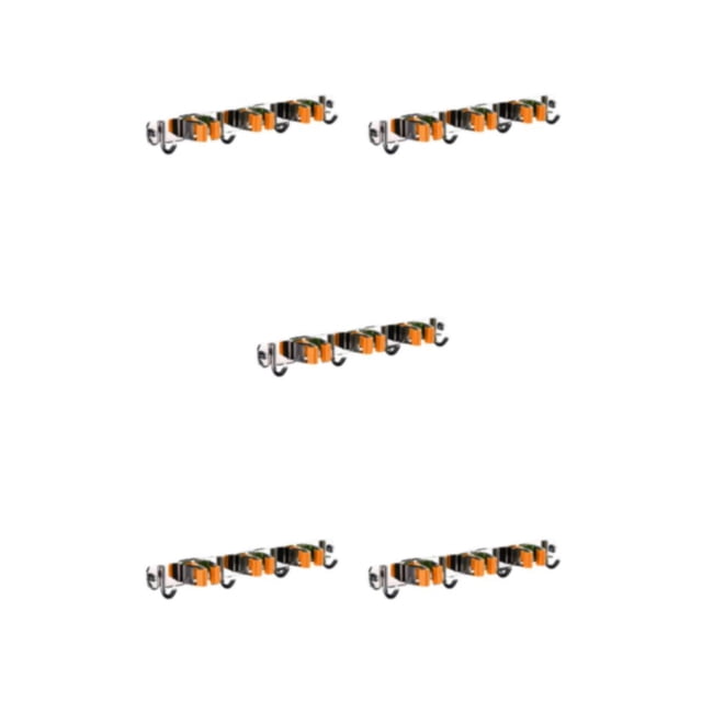 kurtrusly Stainless Steel Swab Holder - Corrosion-resistant And Rust Resistant Sturdy Making Fast Multifunctional Swab Holder orange 3 clips and 4 hooks 5Set