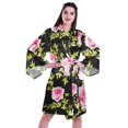 thumbnail image 1 of Moomaya Peignoirs Imprimés pour Femmes à Manches Kimono en Satin Soyeux pour la Préparation, Peignoir de Mariée, Couvre-Maillot, 1 of 7