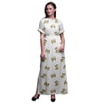thumbnail image 1 of Bimba Robe Longue pour Femmes en Rayonne avec Papillons, Bohème, Plage, Cocktail, Fête, Maxi, Fendue - X-Grand, 1 of 6