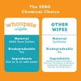 thumbnail image 3 of Whoopsie Wipes – The Original 100% Pure Cotton Dry Baby Wipes – Ultra Soft, Unscented, Chemical-Free Wipes for Sensitive Skin – Use Dry or Add Water for Wet Wipes – 6 Packs (600 Count), 3 of 6
