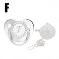 thumbnail image 4 of XZNGL Baby Pacifier 26 Letter Name Initial Clip Silicone Infant Nipple Bling Newborn Pacifier, 4 of 9