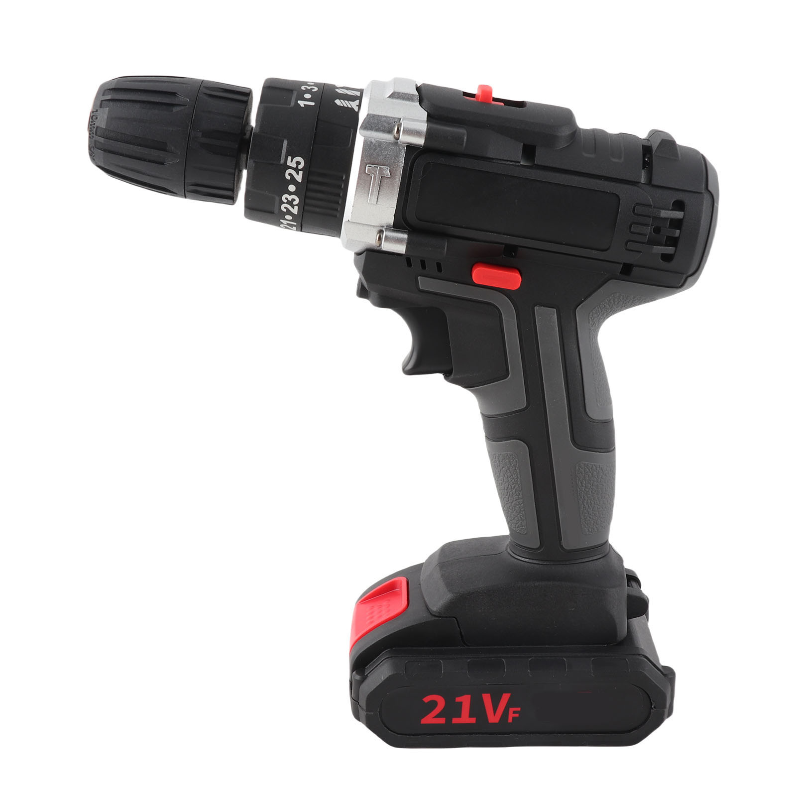 Cordless Drill Tool Kit, Hand Drill Set 1450RPM 25 Torsions CW CCW Multifunctional Power Drill for Wood, Plastic, Tightening, Loosening Screws, with LED Light