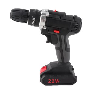 Kit de perceuse sans fil, ensemble de perçage à main 1450RPM 25 Torsions CW CCW Perceuse multifonctionnelle pour bois, plastique, serrage, vis de retenue, avec LED lampe