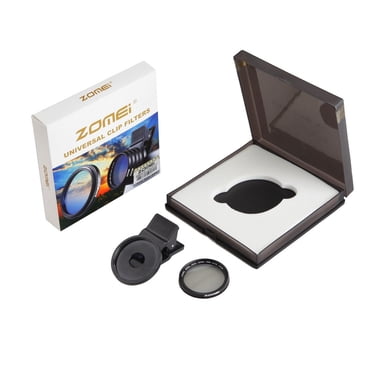Zomei 37mm Professional Cell Phone Camera CPL Lens Filter With Clip for Smartphone