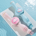 thumbnail image 2 of LNGOOR 2Pcs Bubble Machine Cute and Fun High-Elastic Smoke Bubble Wand Bubble Machine for Toddlers 1-3 Abs Unlimited Smoke Bubble Machine  Wand Bubble Gun Pink&Blue Combination 12, 2 of 4