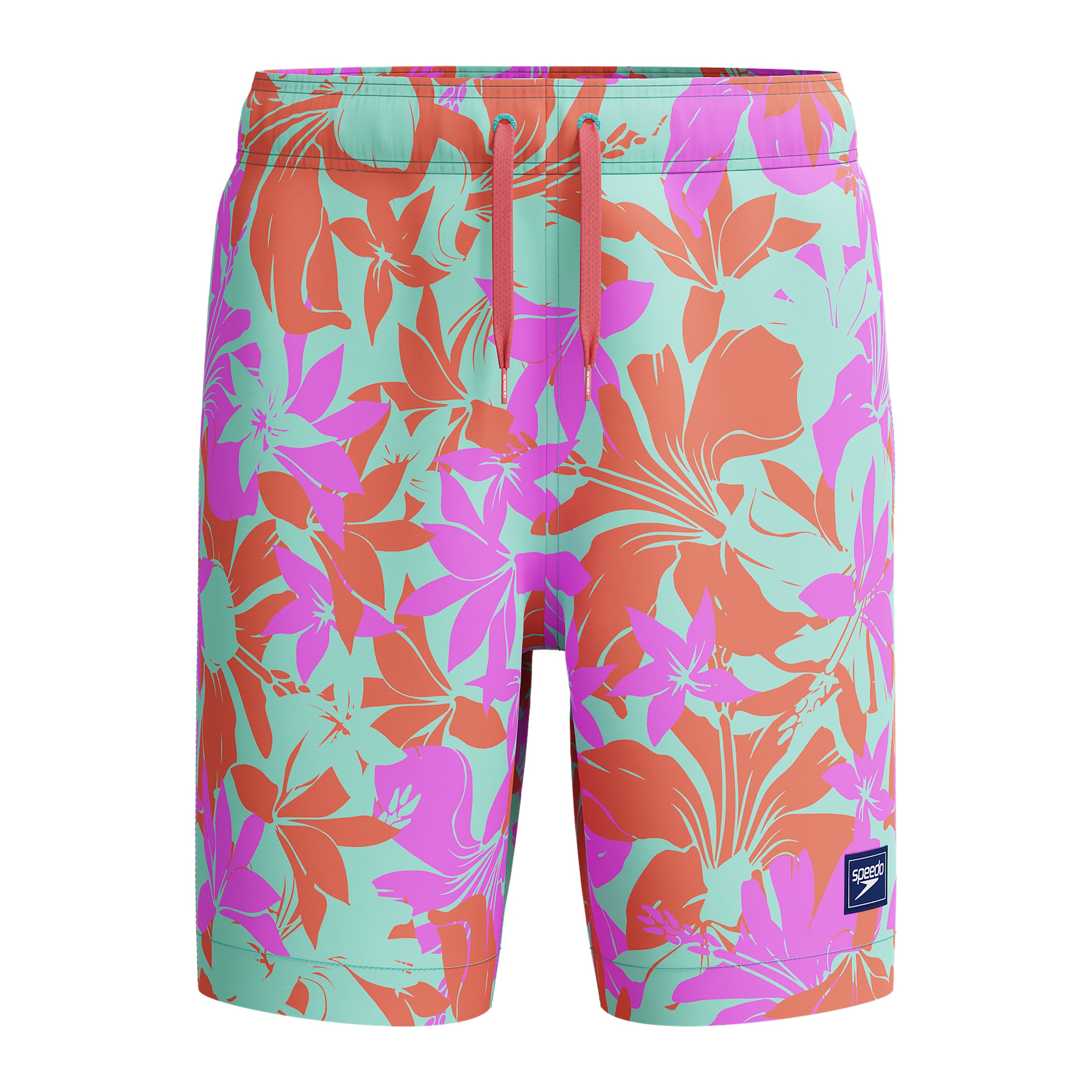 Speedo Boy's UV Protection Swim Trunk Mid Length Redondo Printed Shorts - Arctic Glass, Size L